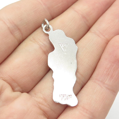 925 Sterling Silver Vintage "Grand Bahama" Island Pendant