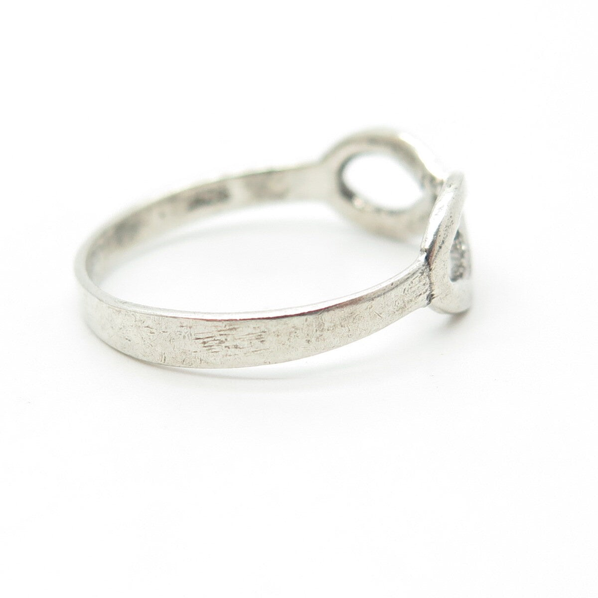 925 Sterling Silver Vintage Infinity Ring Size 7.75