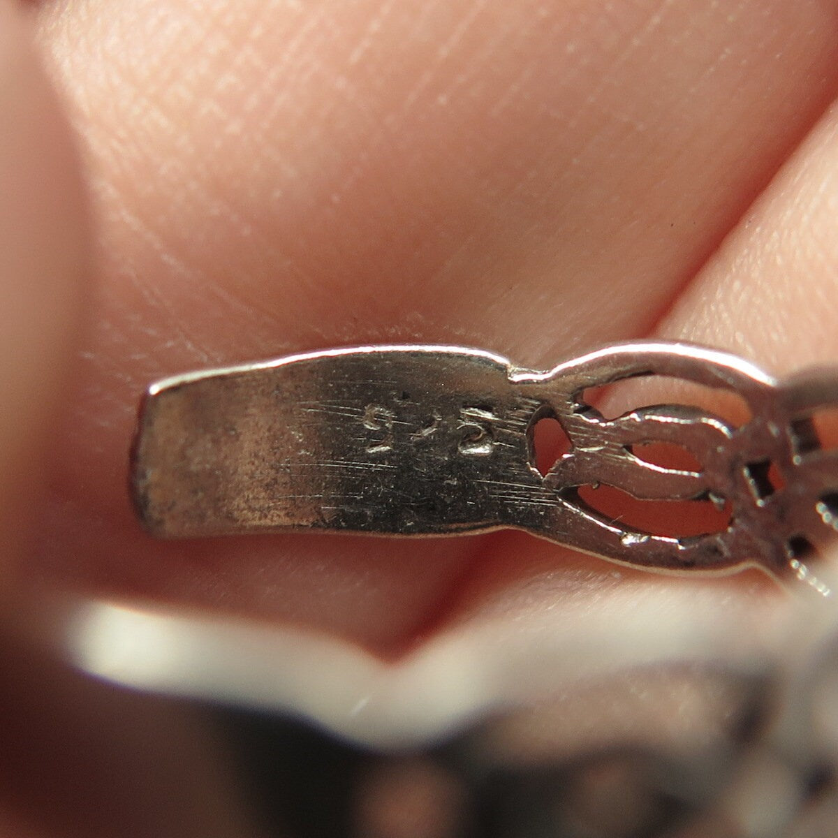 925 Sterling Silver Vintage Celtic Adjustable Ring Size 6
