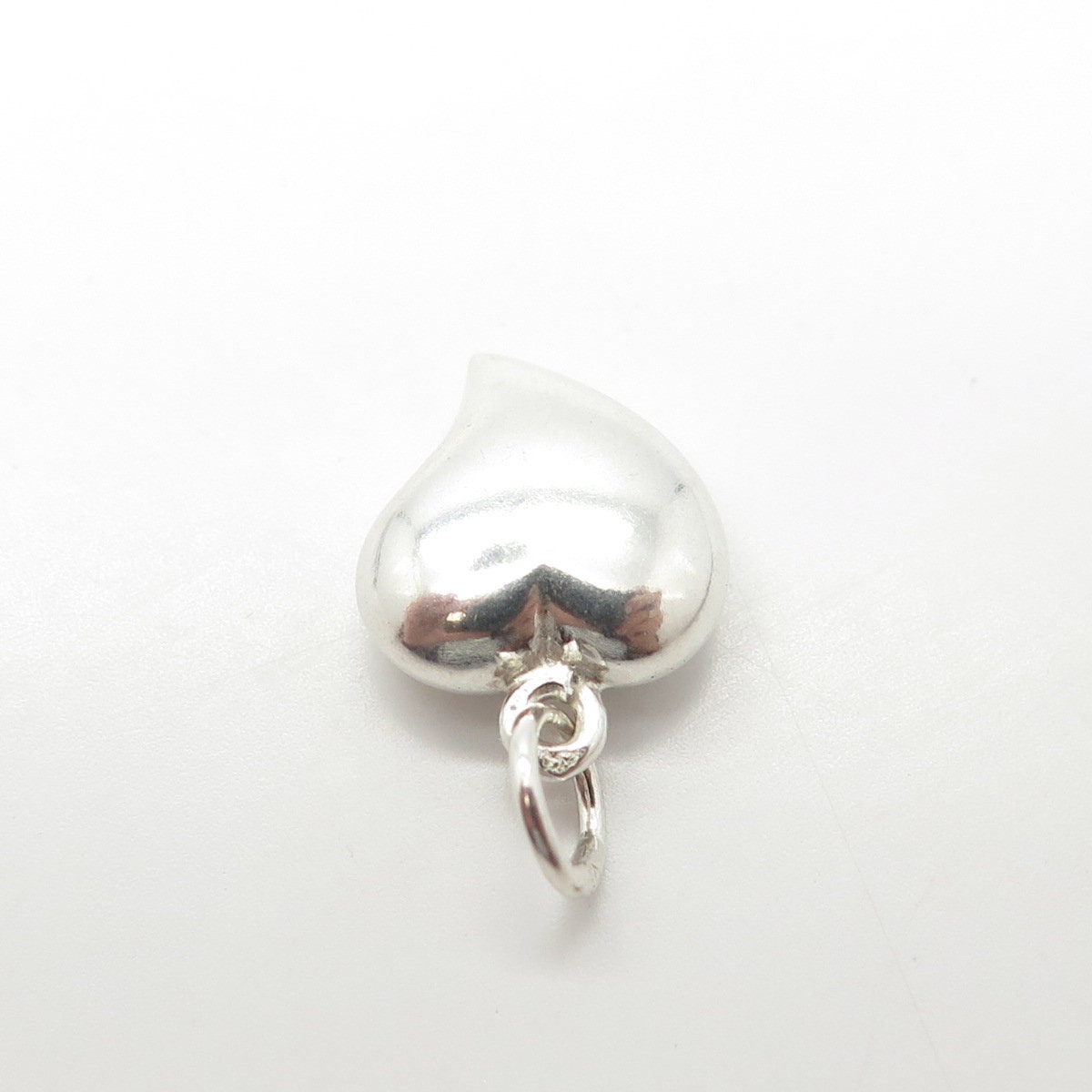 835 Silver Vintage Portugal Heart Chatelaine Pendant