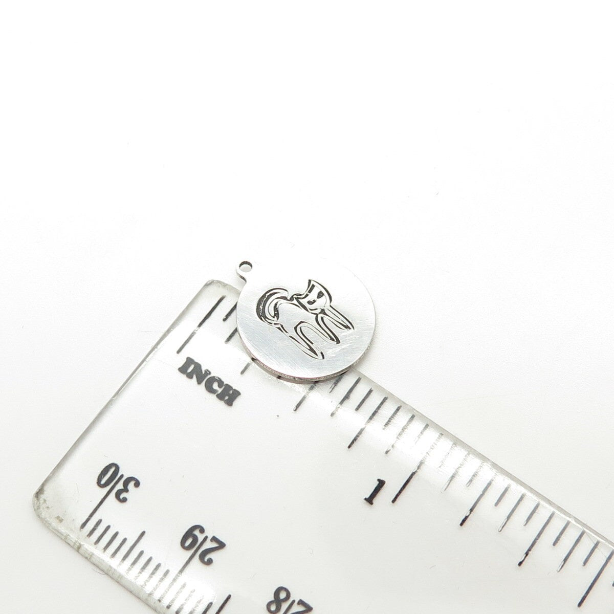 925 Sterling Silver USA Two In Town Cat Charm Pendant