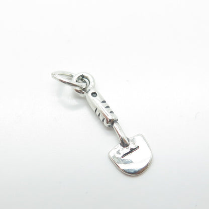 925 Sterling Silver Old Stock Shovel Charm Pendant