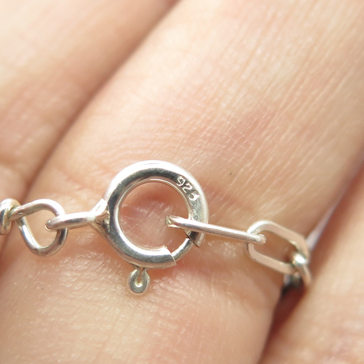 925 Sterling Silver Vintage Sunrise Southwestern Multi-Beads Liquid Necklace 20"