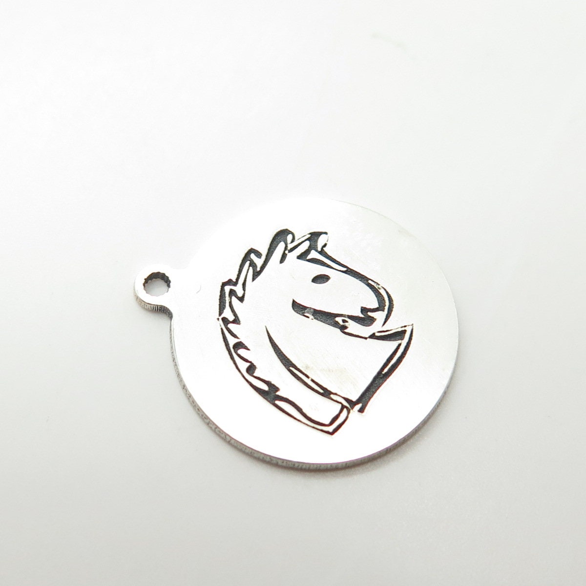 925 Sterling Silver USA Two In Town Horse Charm Pendant