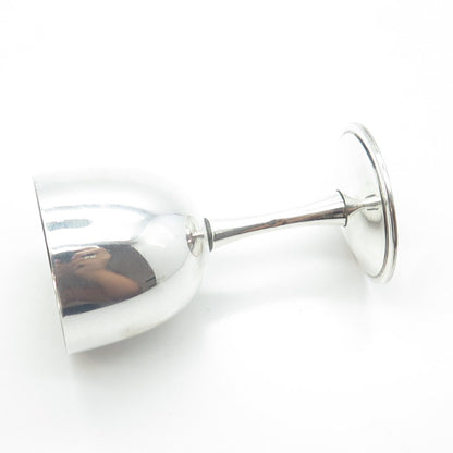 925 Sterling Silver Antique China Export Engraved Koi Fish Handmade Liquor Cup