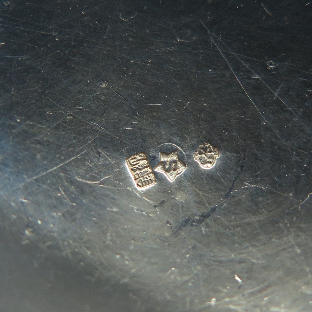 925 Sterling Silver Antique China Export Engraved Koi Fish Handmade Liquor Cup