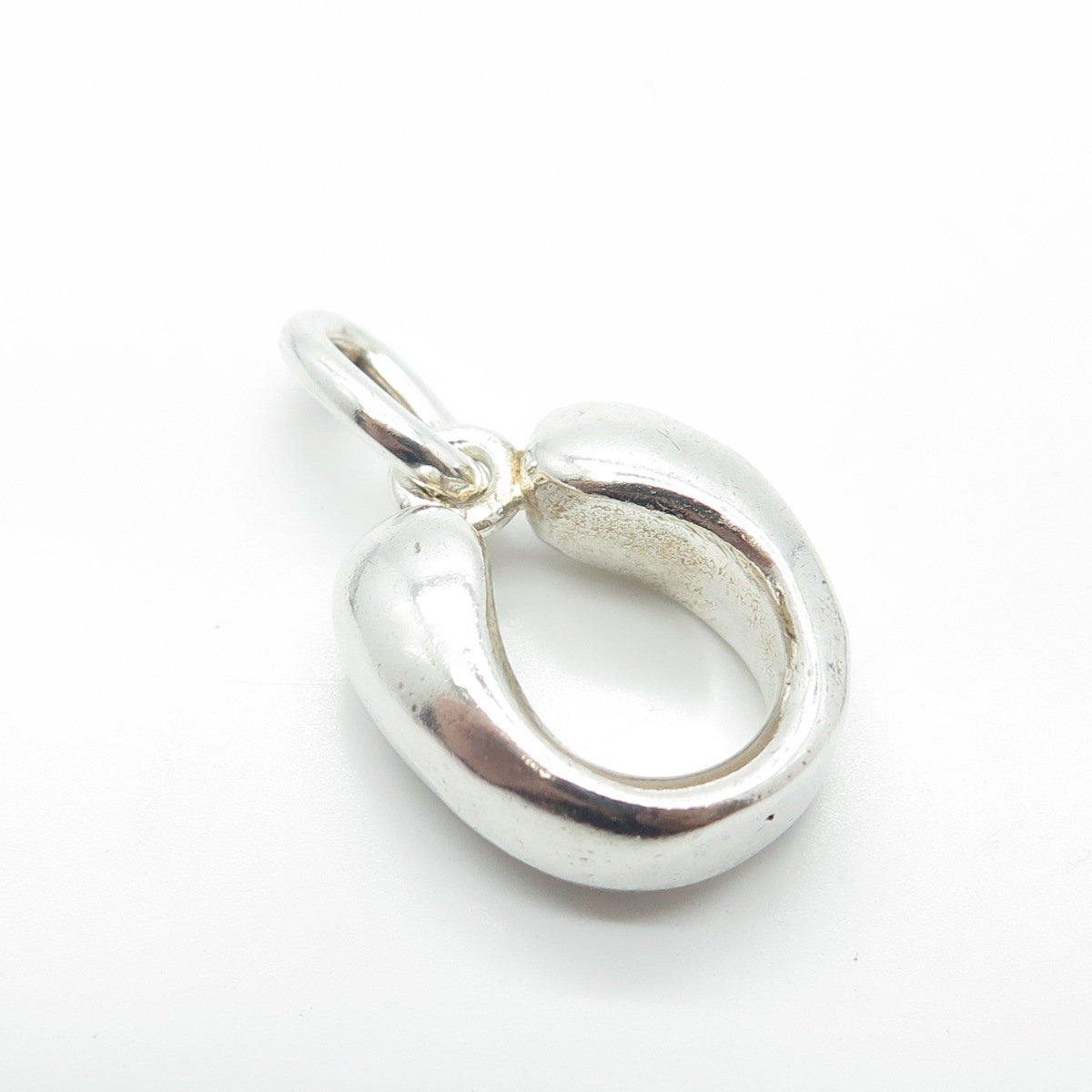 925 Sterling Silver Vintage Indaba Letter "U" Initial Pendant B37