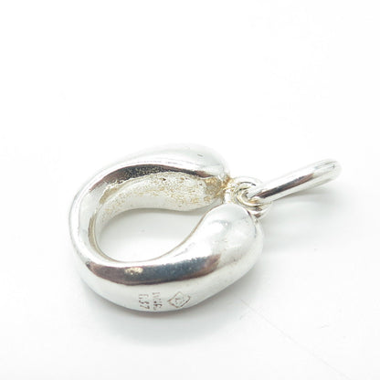 925 Sterling Silver Vintage Indaba Letter "U" Initial Pendant B37