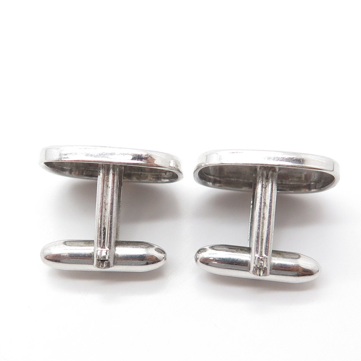 925 Sterling Silver Antique Art Deco Speidel United States Abstraction Cufflinks