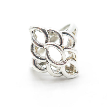 925 Sterling Silver Vintage Celtic Ring Size 6
