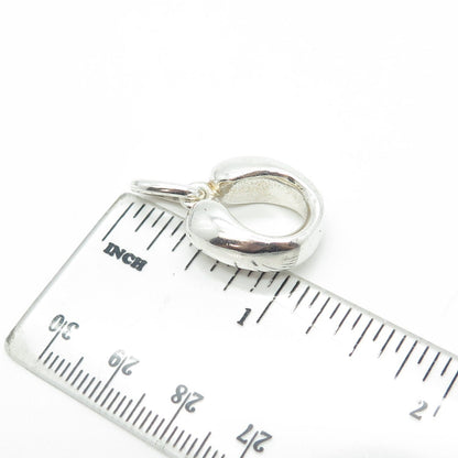 925 Sterling Silver Vintage Indaba Letter "U" Initial Pendant B37