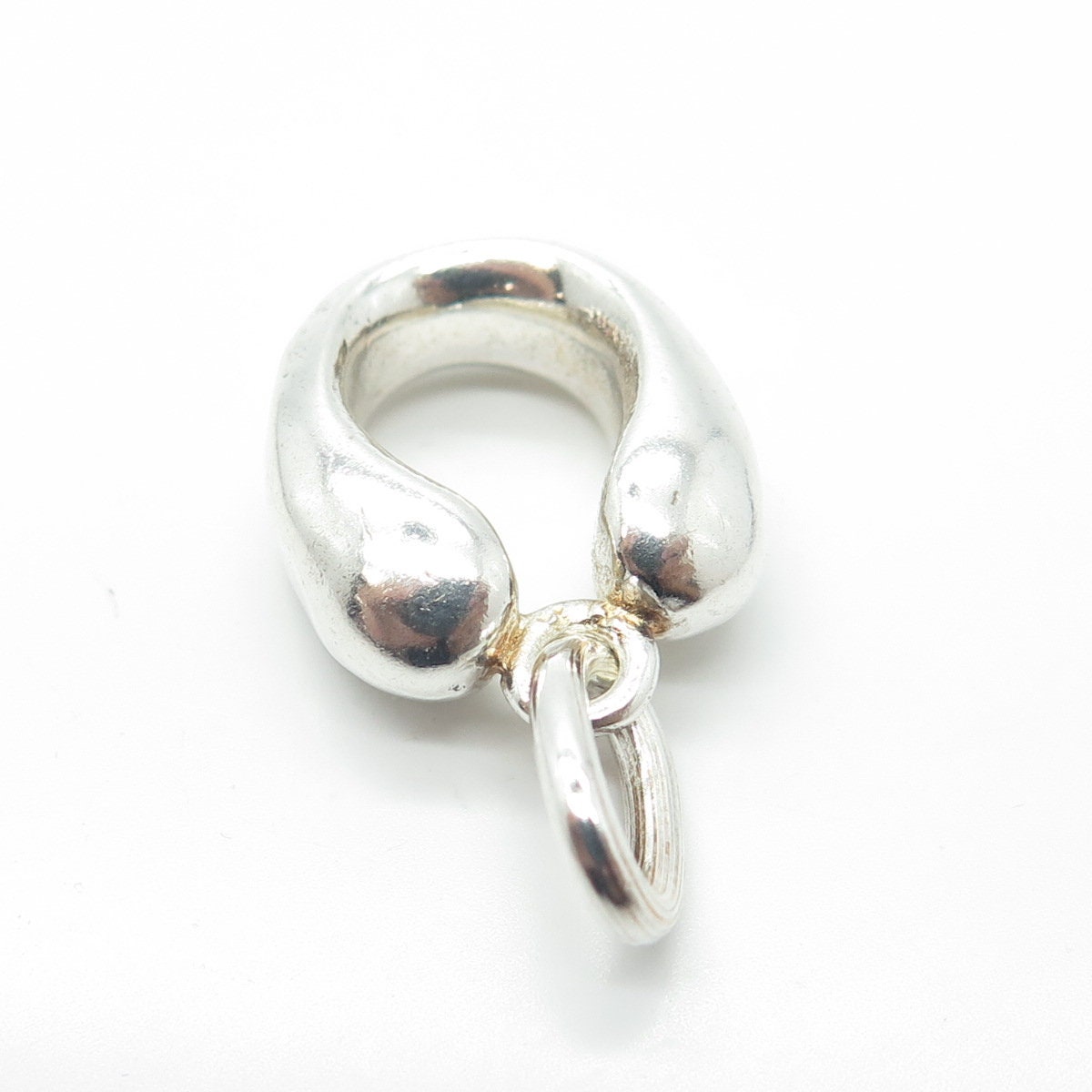 925 Sterling Silver Vintage Indaba Letter "U" Initial Pendant B37