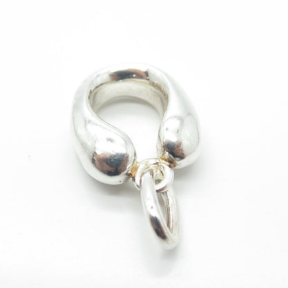 925 Sterling Silver Vintage Indaba Letter "U" Initial Pendant B37