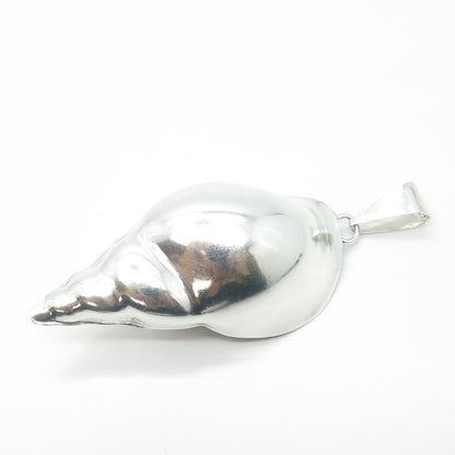 925 Sterling Silver Vintage Mexico Seashell Pendant