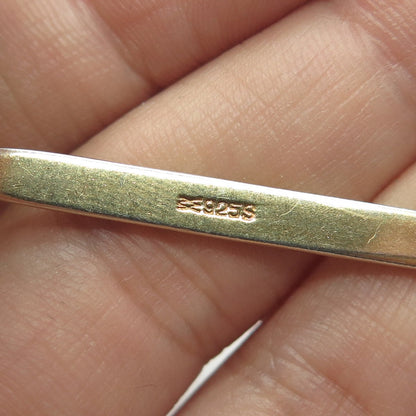 AKSEL HOLMSEN 925S Sterling & Gold Plated Vintage Norway Enamel Coffee Spoon