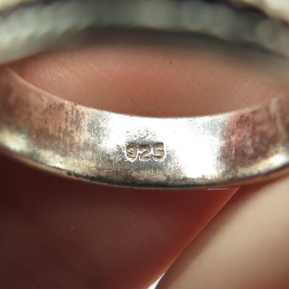 925 Sterling Silver Vintage Woven Rope Band Ring Size 5.75