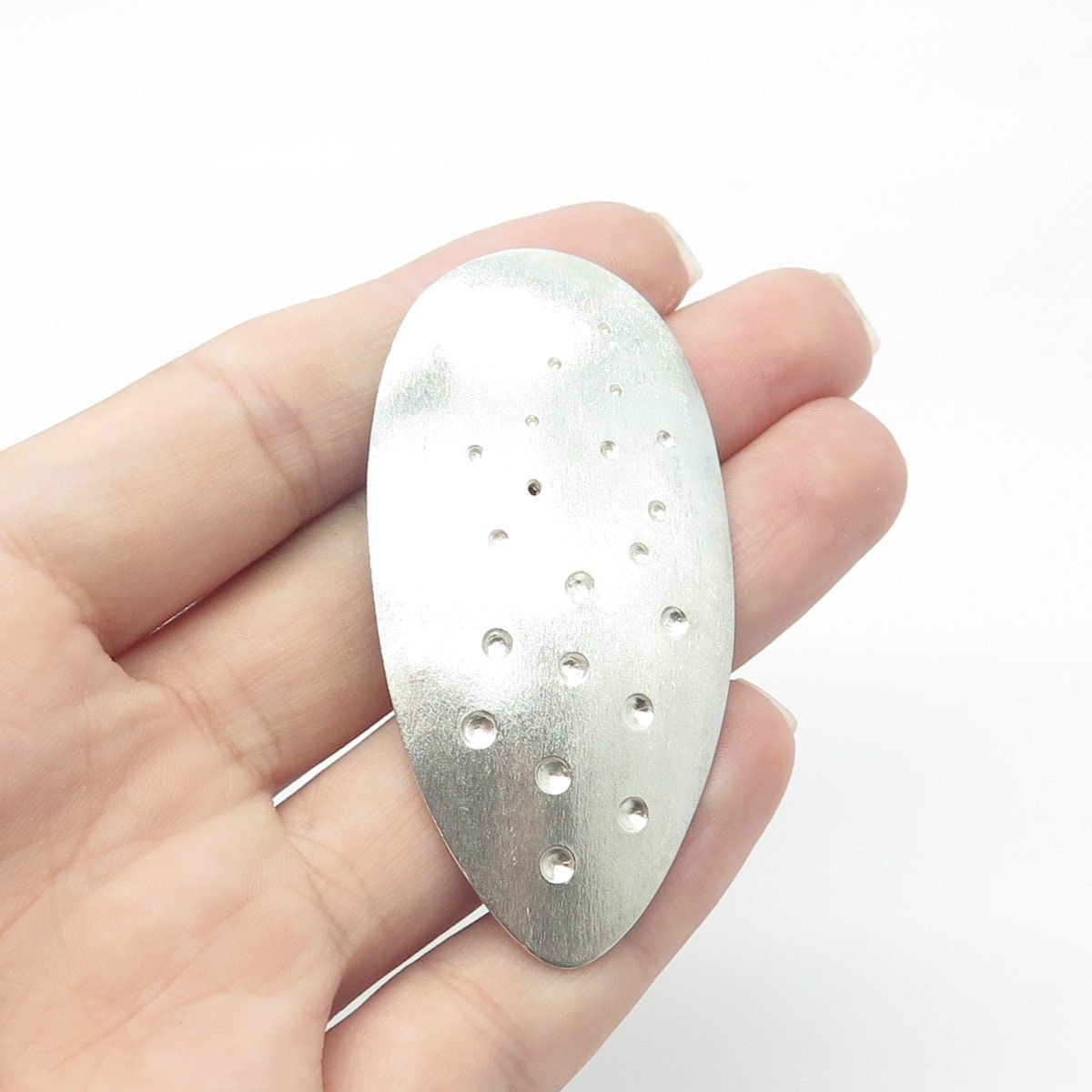 MARGO 925 Sterling Silver Vintage Modernist Mirage Pendant