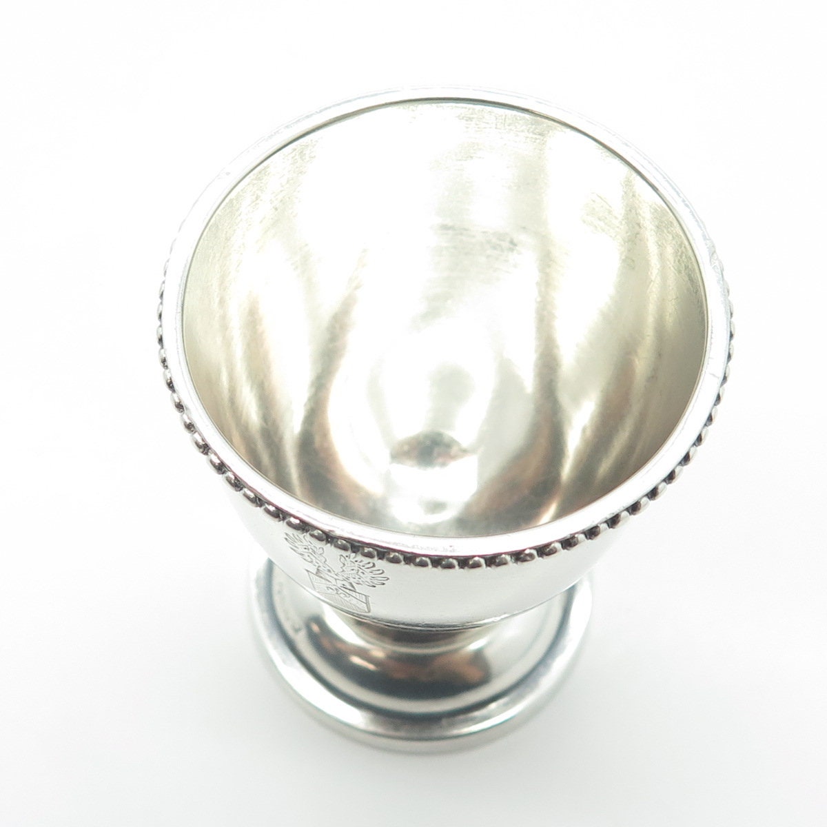 BRUCKMANN SOHNE 800 Silver Antique Victorian Germany Coat of Arms Cup