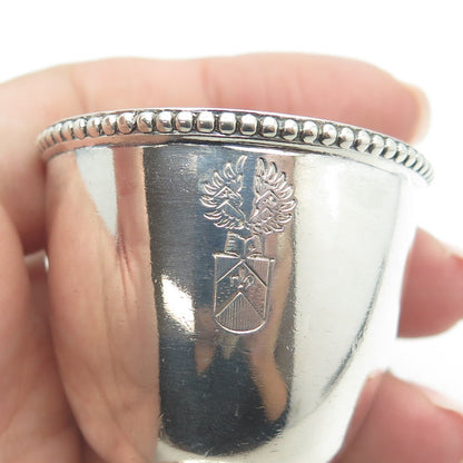 BRUCKMANN SOHNE 800 Silver Antique Victorian Germany Coat of Arms Cup