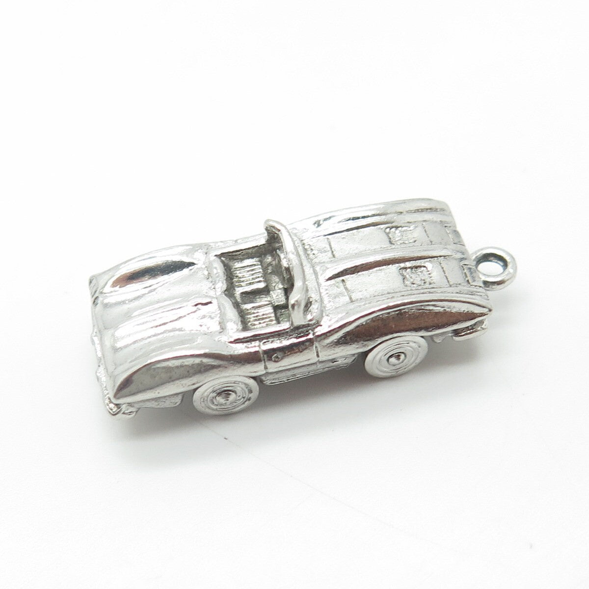925 Sterling Silver Vintage Cabriolet Car Pendant