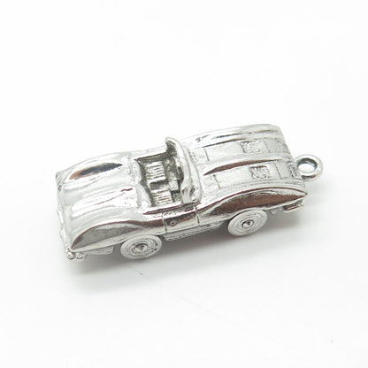 925 Sterling Silver Vintage Cabriolet Car Pendant