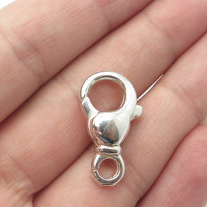 925 Sterling Silver Vintage Lobster Claw Charm Openable Pendant