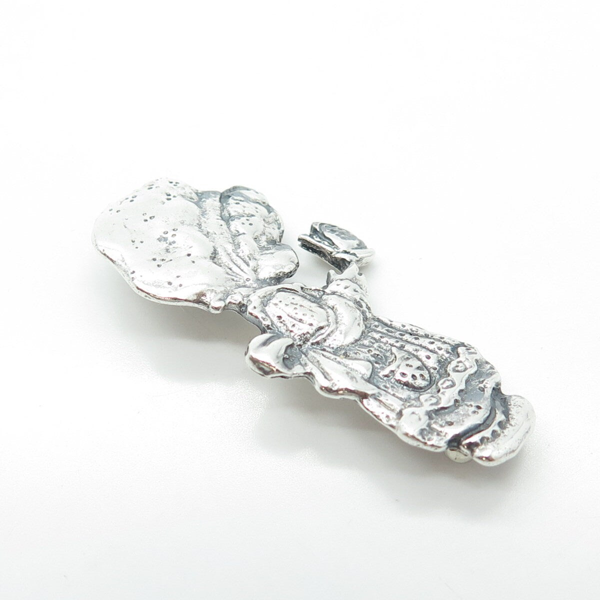 PRECIOUS MOMENTS Sterling Silver Vintage Collectable Baby Girl Butterfly Brooch