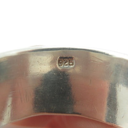 925 Sterling Silver Enamel Celtic Band Size 15