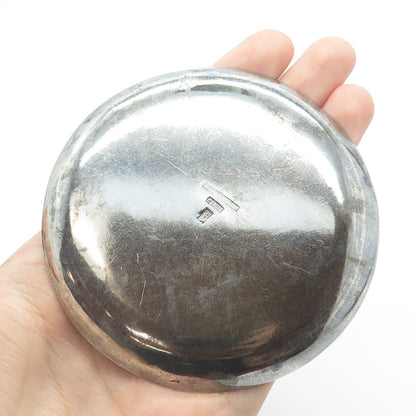 Chinese Export 925 Sterling Silver Antique Art Deco Royal Dragon Dish Plate