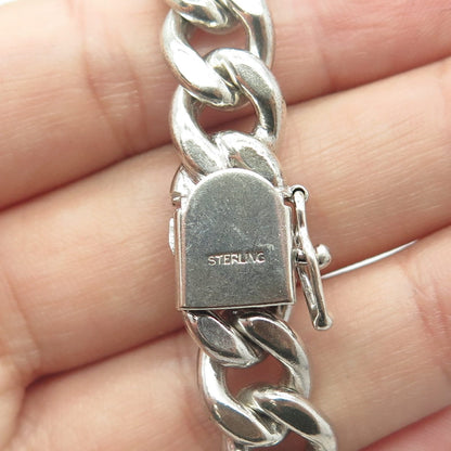 FORSTNER Sterling Silver Vintage Engraved "Richard" Solid 61.3g ID Bracelet 8"