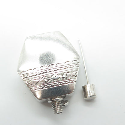 BOMA 925 Sterling Silver Vintage Engraved Perfume Bottle