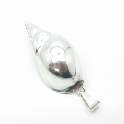 925 Sterling Silver Vintage Mexico Seashell Pendant
