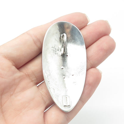 MARGO 925 Sterling Silver Vintage Modernist Mirage Pendant