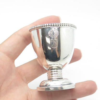 BRUCKMANN SOHNE 800 Silver Antique Victorian Germany Coat of Arms Cup