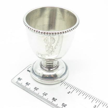 BRUCKMANN SOHNE 800 Silver Antique Victorian Germany Coat of Arms Cup