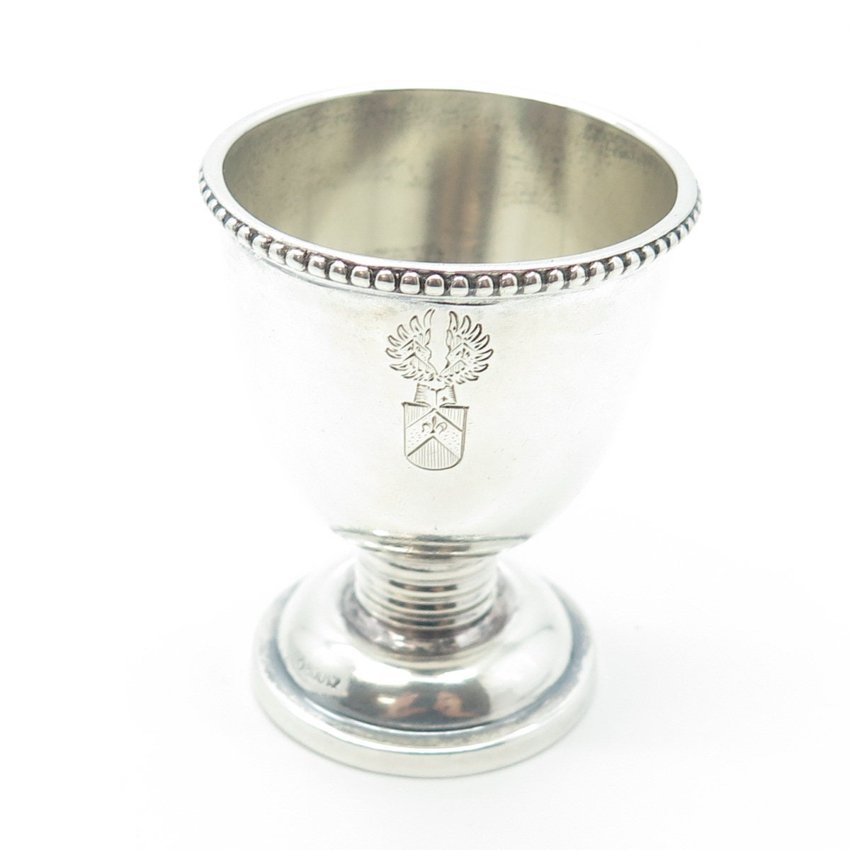 BRUCKMANN SOHNE 800 Silver Antique Victorian Germany Coat of Arms Cup
