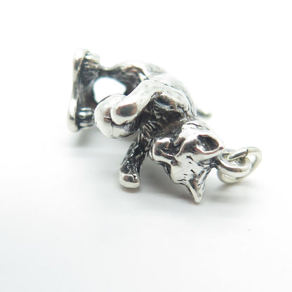 SUNWEST SILVER CO. Sterling Silver Vintage Southwestern Playing Dog Pendant