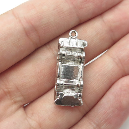 925 Sterling Silver Vintage Cabriolet Car Pendant