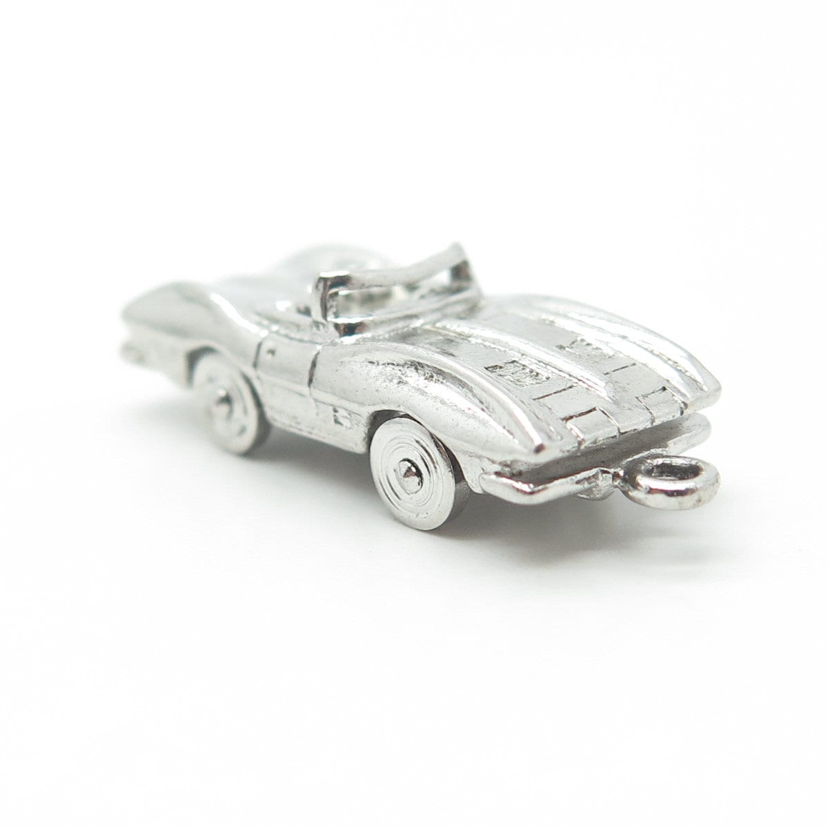 925 Sterling Silver Vintage Cabriolet Car Pendant