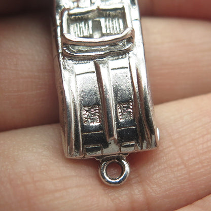 925 Sterling Silver Vintage Cabriolet Car Pendant