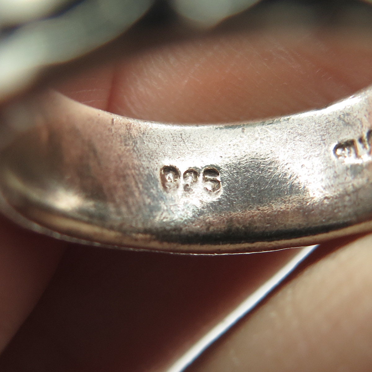 925 Sterling Silver Vintage Celtic Knot Band Ring Size 6