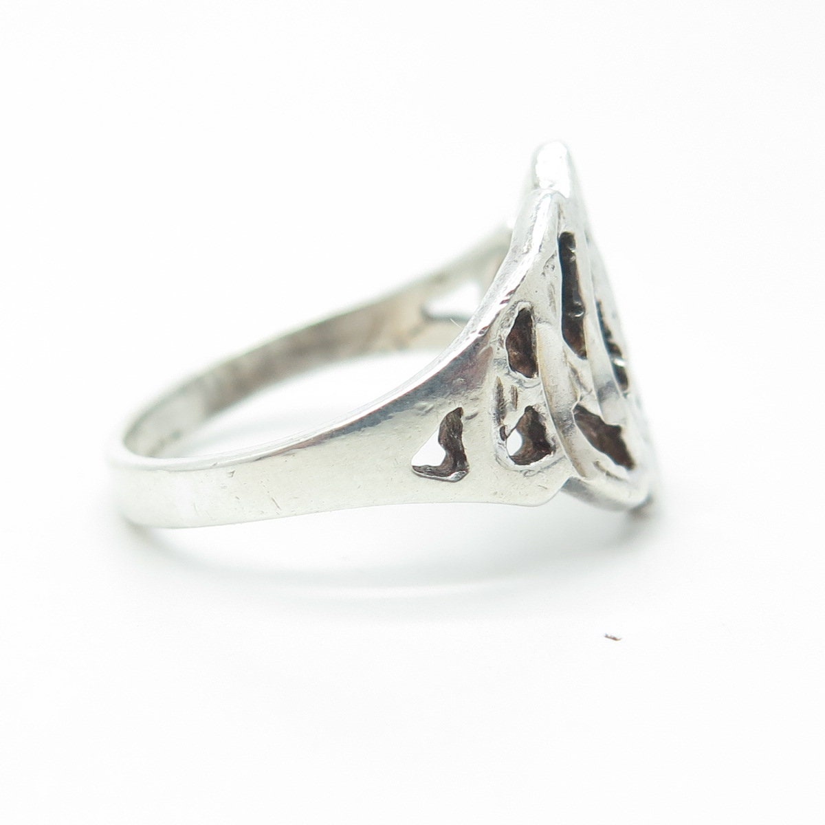 925 Sterling Silver Vintage Celtic Knot Ring Size 7