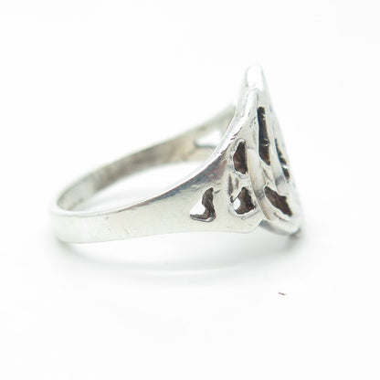 925 Sterling Silver Vintage Celtic Knot Ring Size 7