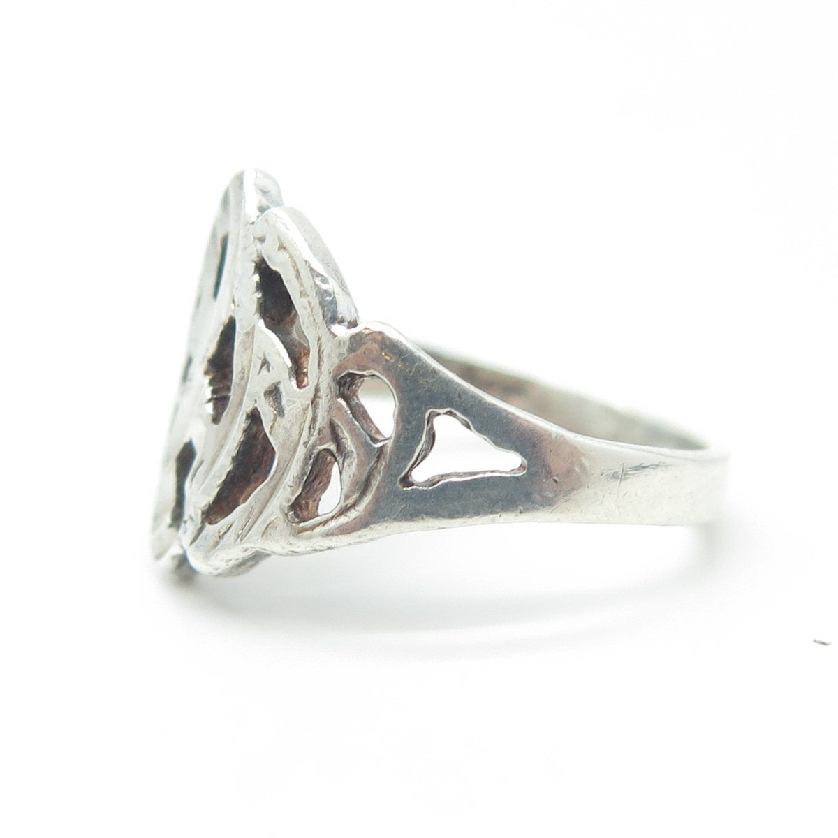 925 Sterling Silver Vintage Celtic Knot Ring Size 7