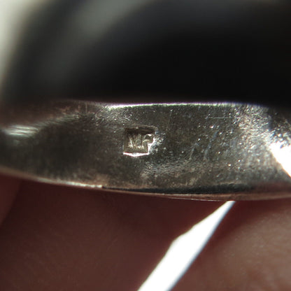 CHAPAL ZENRAY 925 Sterling Silver Vintage Ribbed Bypass Ring Size 8
