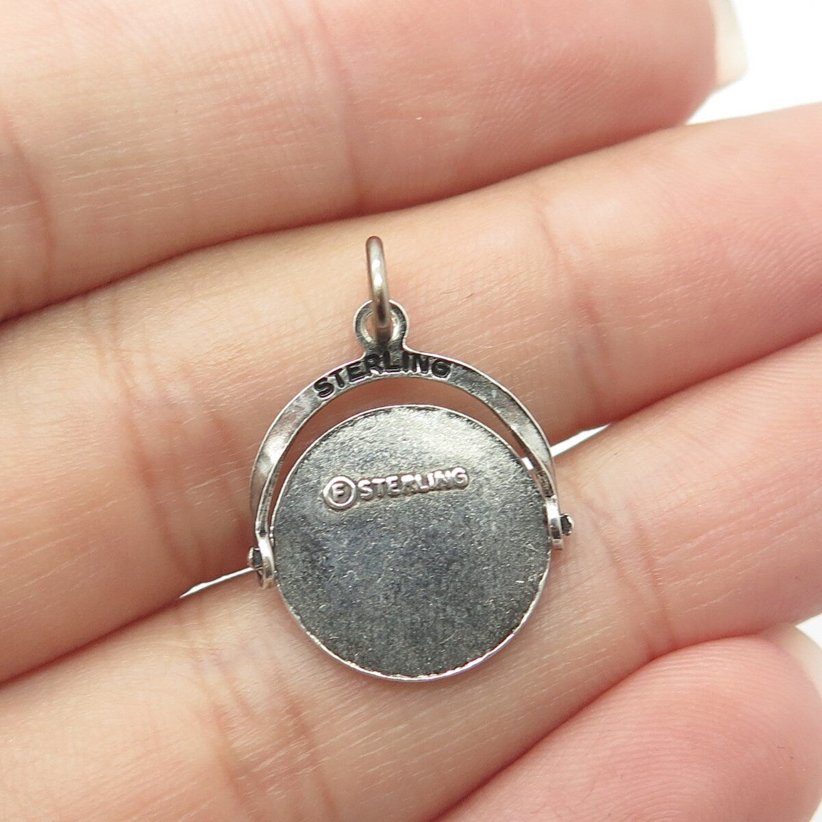 925 Sterling Silver Antique Enamel Air Force Museum Wright-Patterson AFB Pendant