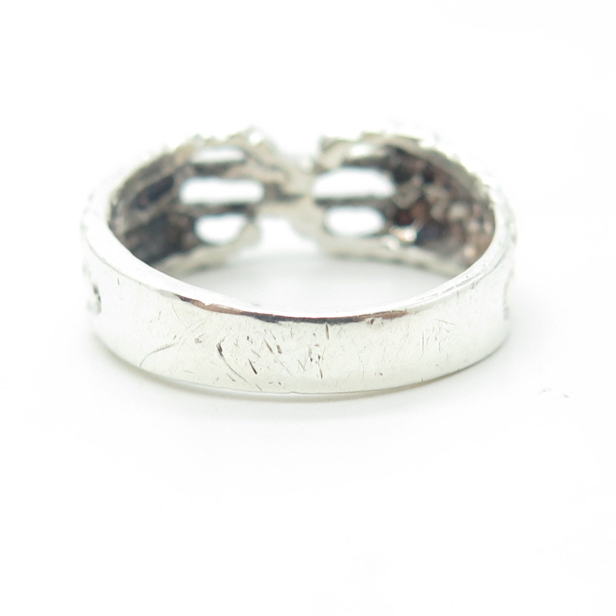925 Sterling Silver Vintage Dollar Sign Ring Size 9.75