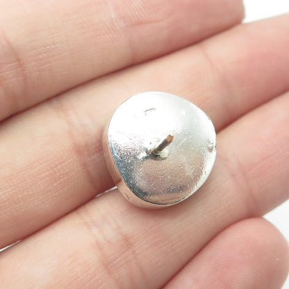 925 Sterling Silver Vintage Modernist Oxidized Lapel Pin