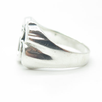 925 Sterling Silver Vintage Om Mantra Ring Size 11.5