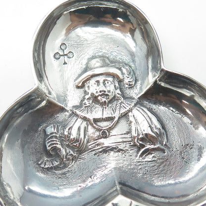 B.W. van ELDIK 833 Silver Antique '32 Netherlands Jack Clubs Playing Cards Bowl